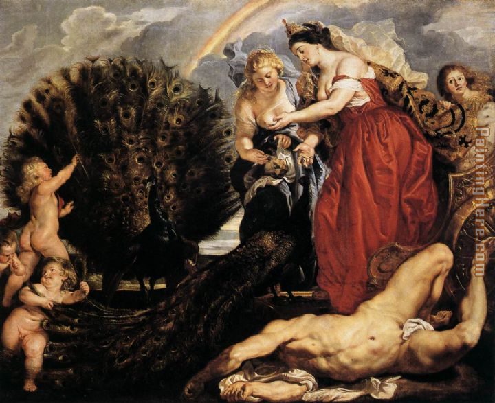 juno and argus painting - Peter Paul Rubens juno and argus art painting